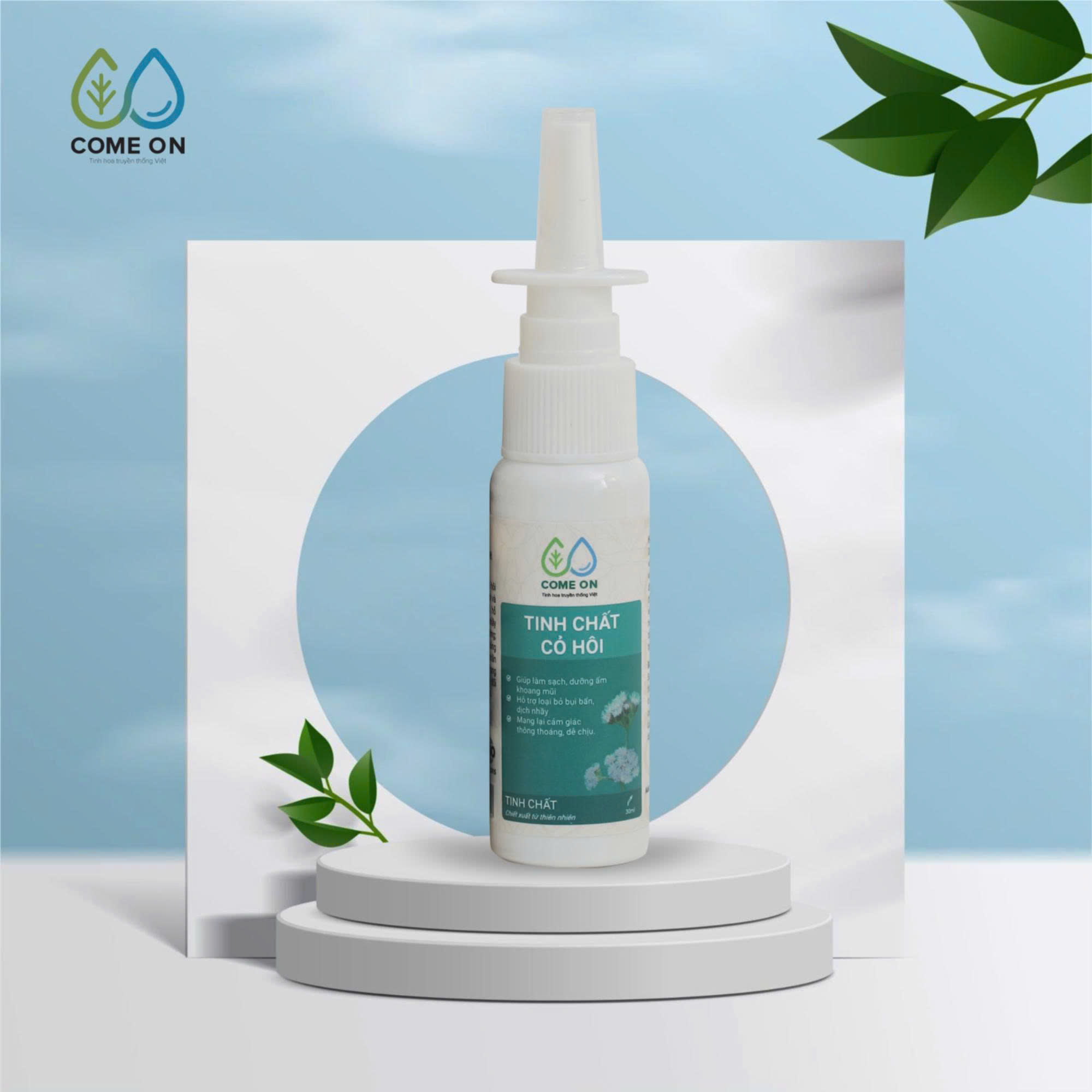 Tinh chất cỏ hôi COME ON làm sạch và dưỡng ẩm khoang mũi 30ml