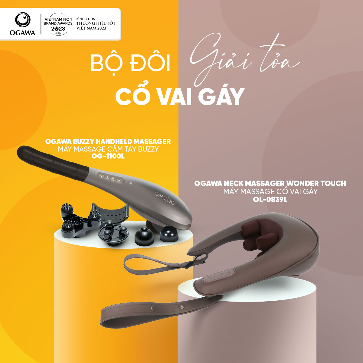 Bộ đôi Máy massage giải tỏa cổ vai gáy-duoc-ban-tai-PL Home & Health Store