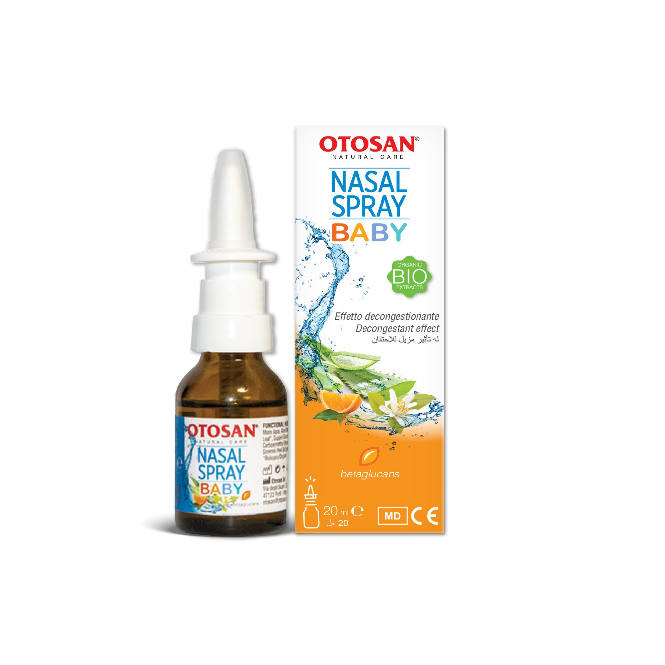 Xịt Mũi Otosan Baby – Thảo Dược Tự Nhiên Giúp Giảm Nghẹt Mũi, Kháng Viêm, Dưỡng Ẩm Niêm Mạc Cho Bé - Lọ 20 ml - Phân phối chính hãng