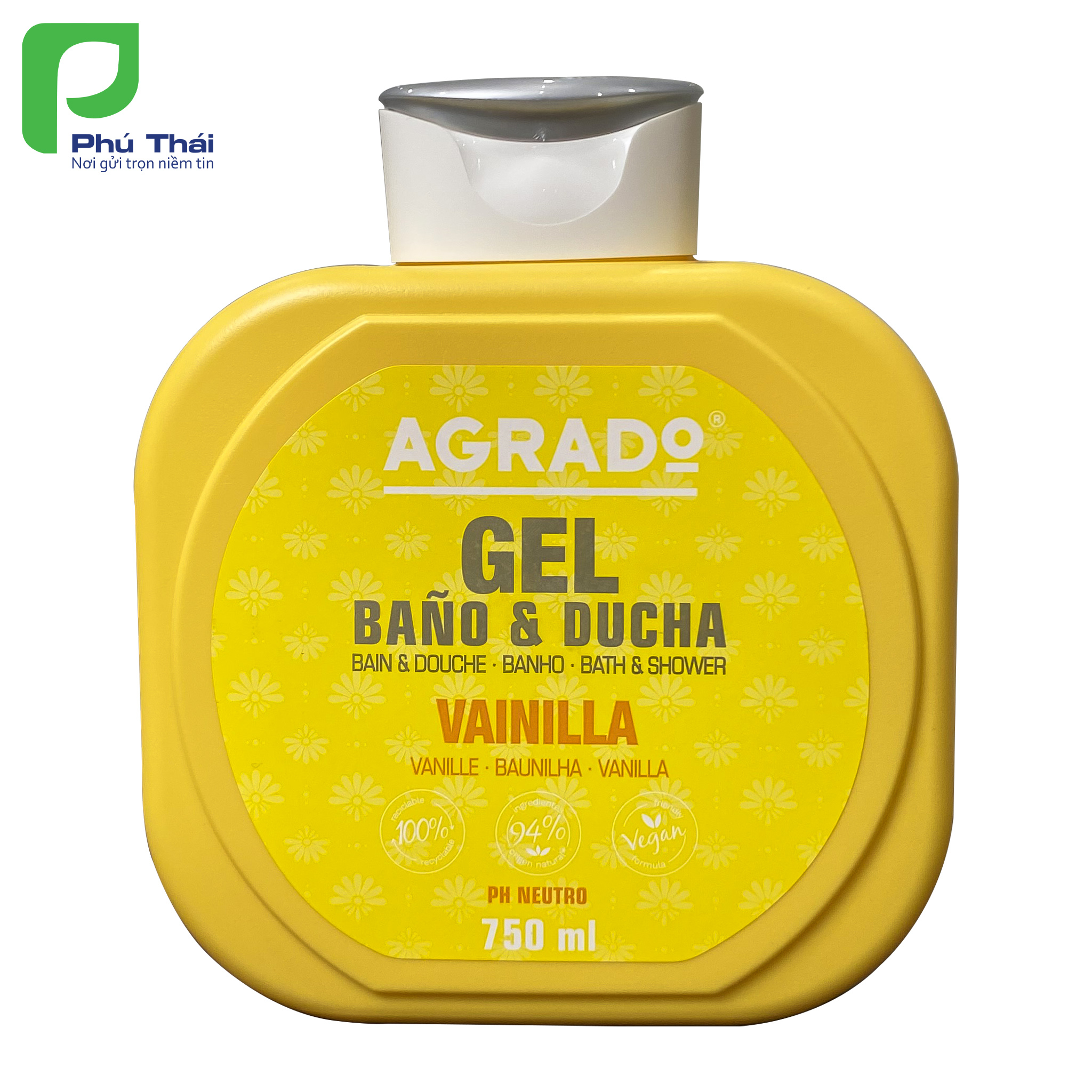 Sữa tắm Agrado hương Vanilla (Chai 750ml)