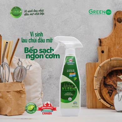 Bộ vi sinh lau chùi dầu mỡ Kitchen Kleen (01 Chai 500ml + 01 ống 5ml)