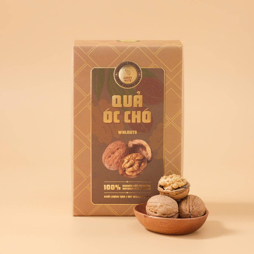 Quả óc chó vàng Happy Nuts 400gr - Phân phối chính hãng