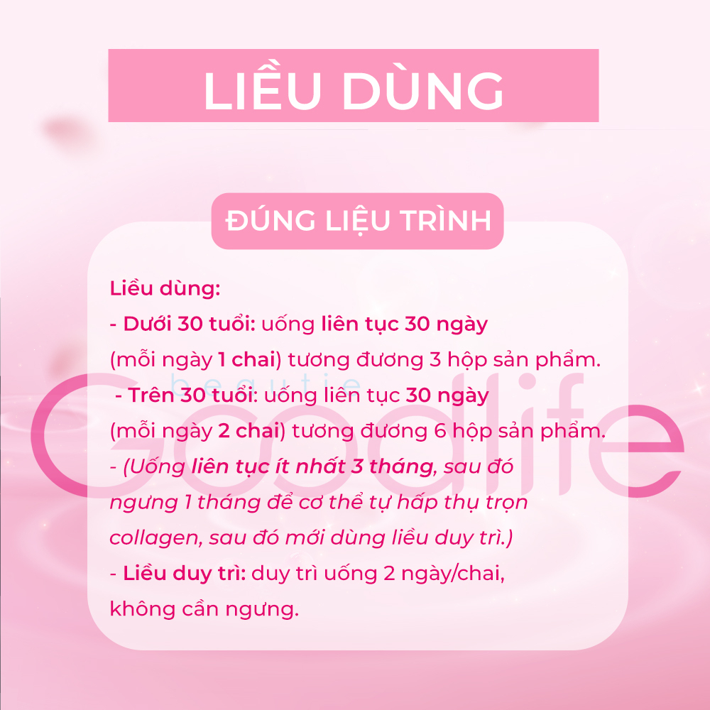 Nước uống Collagen đẹp da chống lão hóa Goodlife (10c x 25ml)