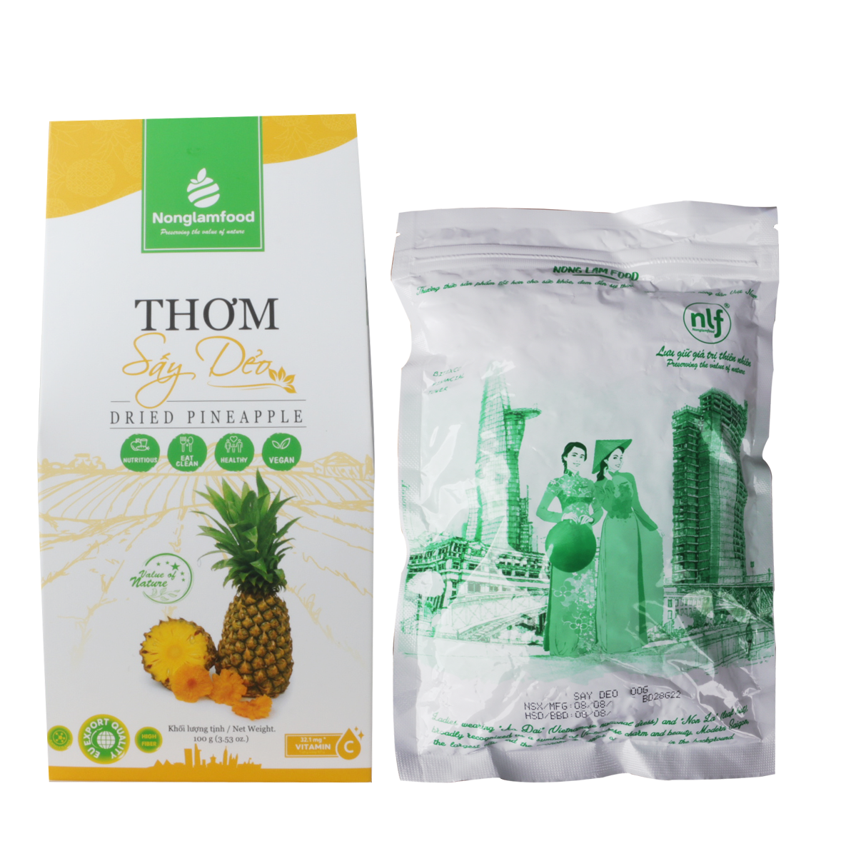 Thơm Sấy Dẻo Nonglamfood Hộp 100g-duoc-ban-tai-LifeStyle and Household Appliances