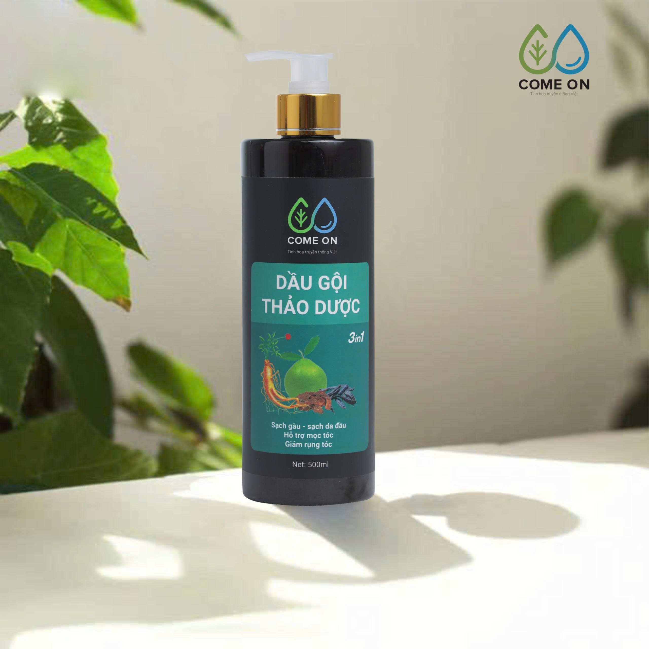 Dầu gội thảo dược COME ON 3in1 giải pháp toàn diện cho da đầu khoẻ, mượt tóc, phục hồi tóc 500ml - 7