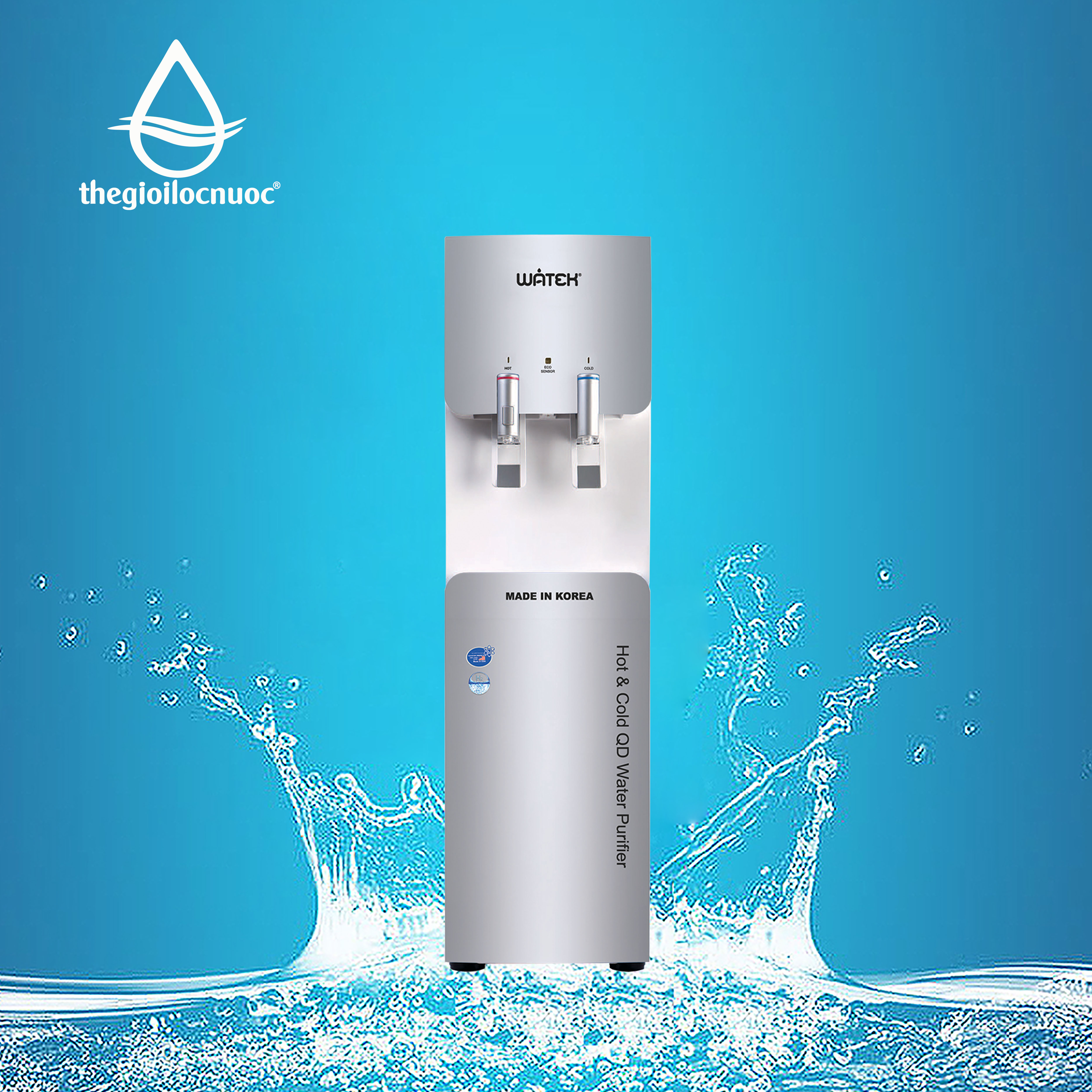 Máy lọc nước nóng lạnh Watek, model WT-1050-RO