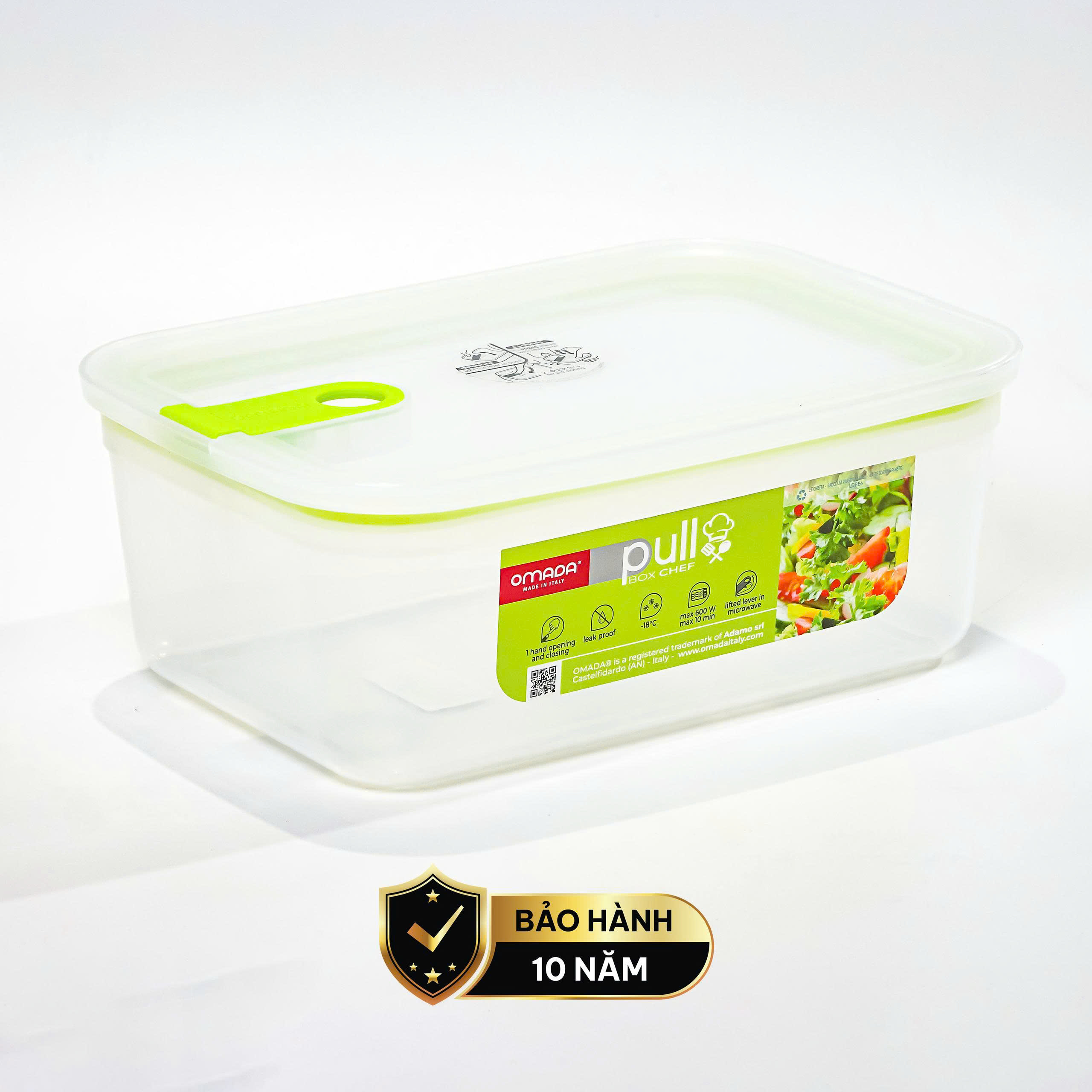 Hộp đựng thực phẩm nhựa nguyên sinh 2300ml pull box chef cao cấp OMADA - Model: M5832VA1 - Phân phối chính hãng