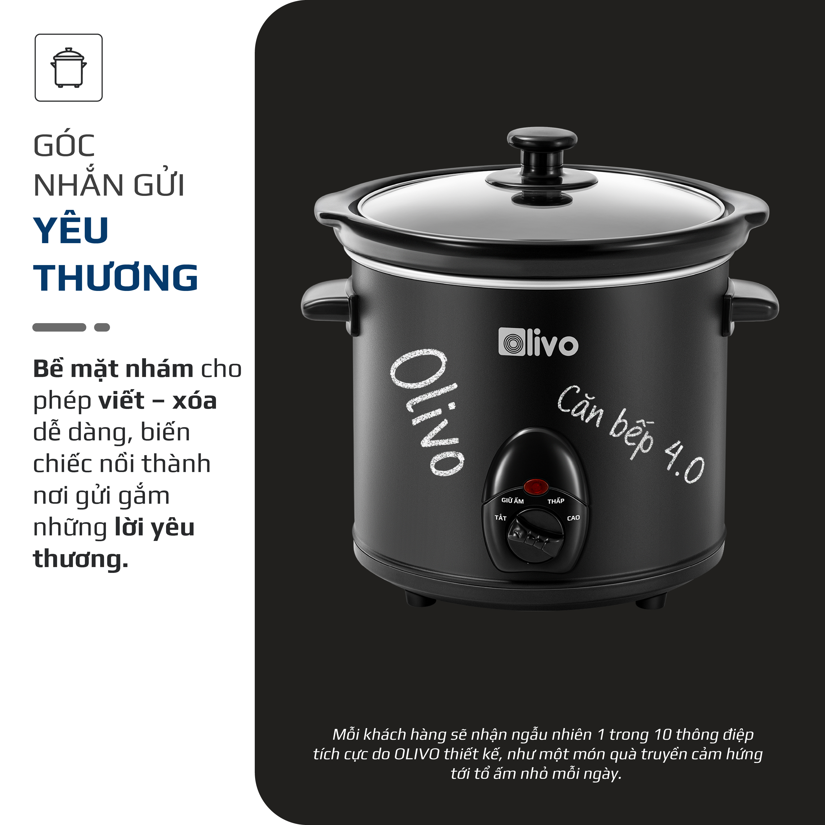 Nồi nấu chậm OLIVO SC25 - 8