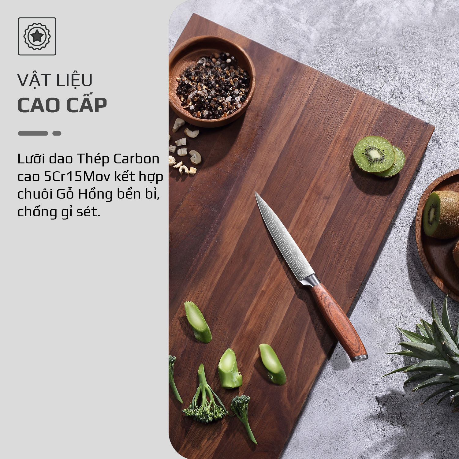 Dao thép carbon OLIVO Steve S3