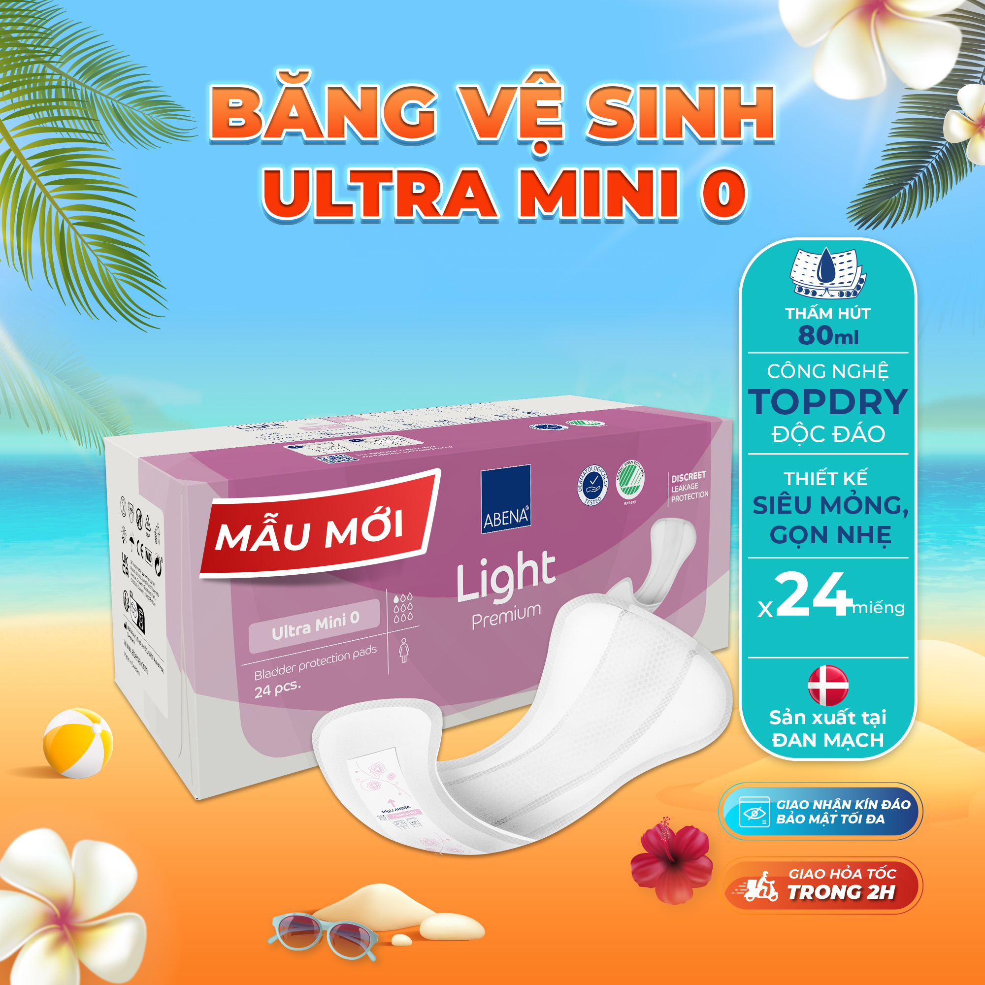 Băng vệ sinh hàng ngày Abena Ultra Mini 0 - Phân phối chính hãng