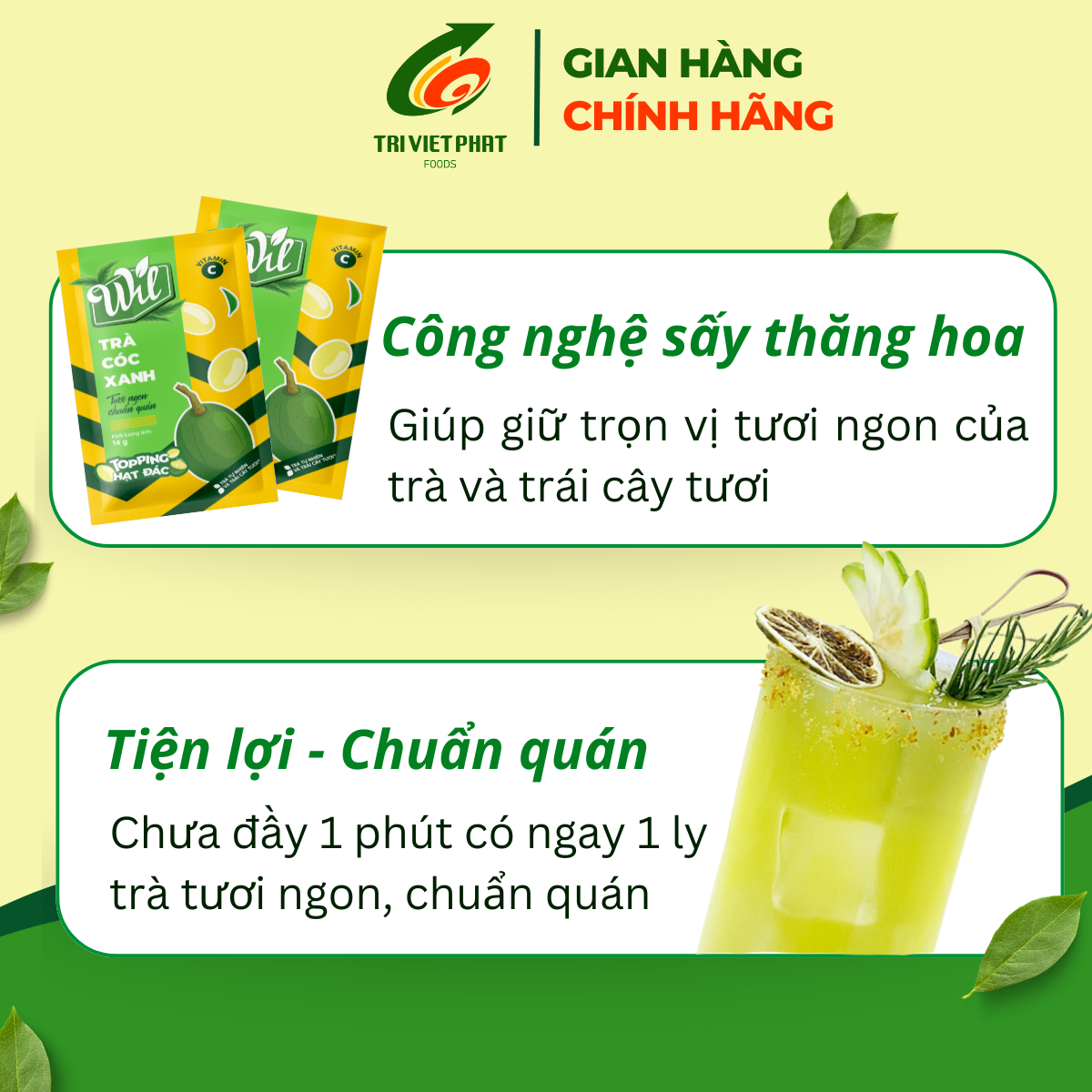 Trà cóc xanh hạt đác 170g