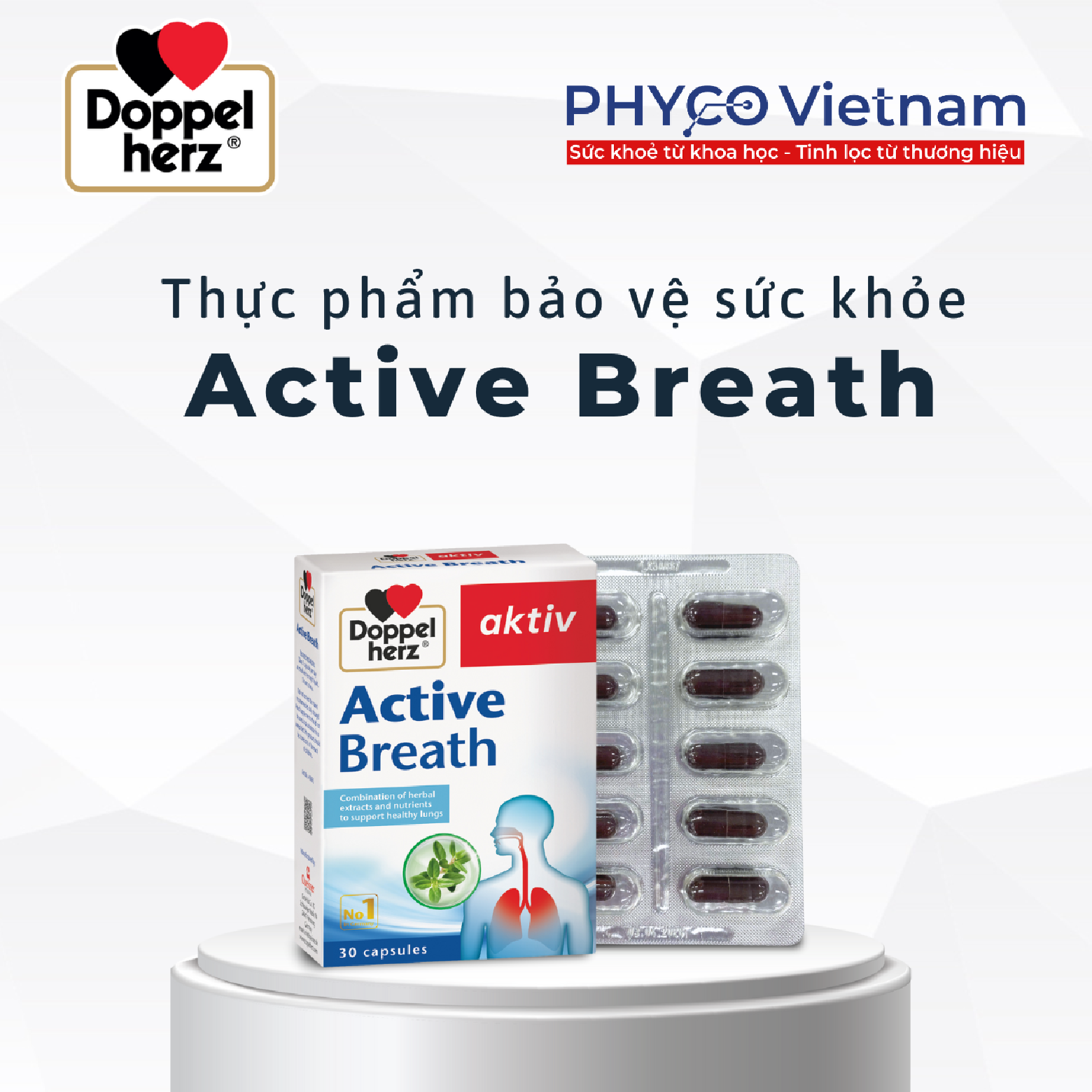 TPBVSK Active Breath hỗ trợ sức khỏe của phổi - Phân phối chính hãng