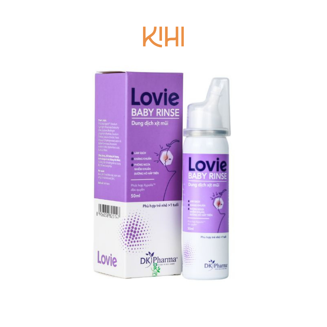 Dung dịch xịt mũi Lovie Baby Rinse 50ml - Phân phối chính hãng
