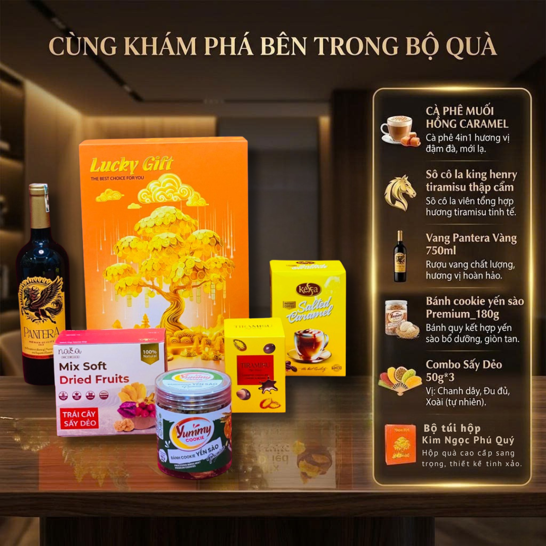 Quà Tặng Đối Tác Kim Ngọc Phú Quý – Quà Tặng Doanh Nghiệp, Gia Đình Sang Trọng (Kèm Túi Cao Cấp)
