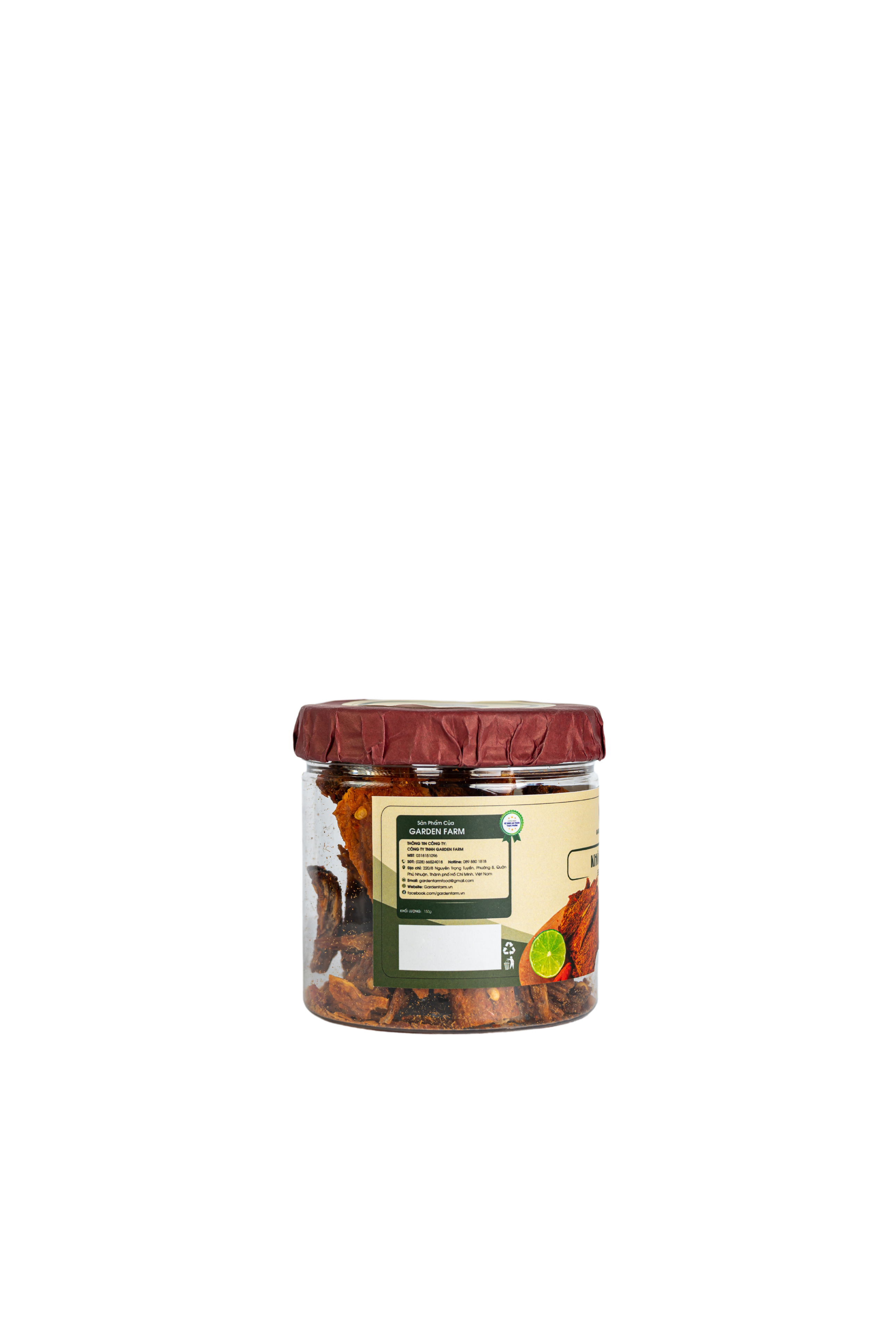 Khô bò miếng Garden Farm hũ 100g