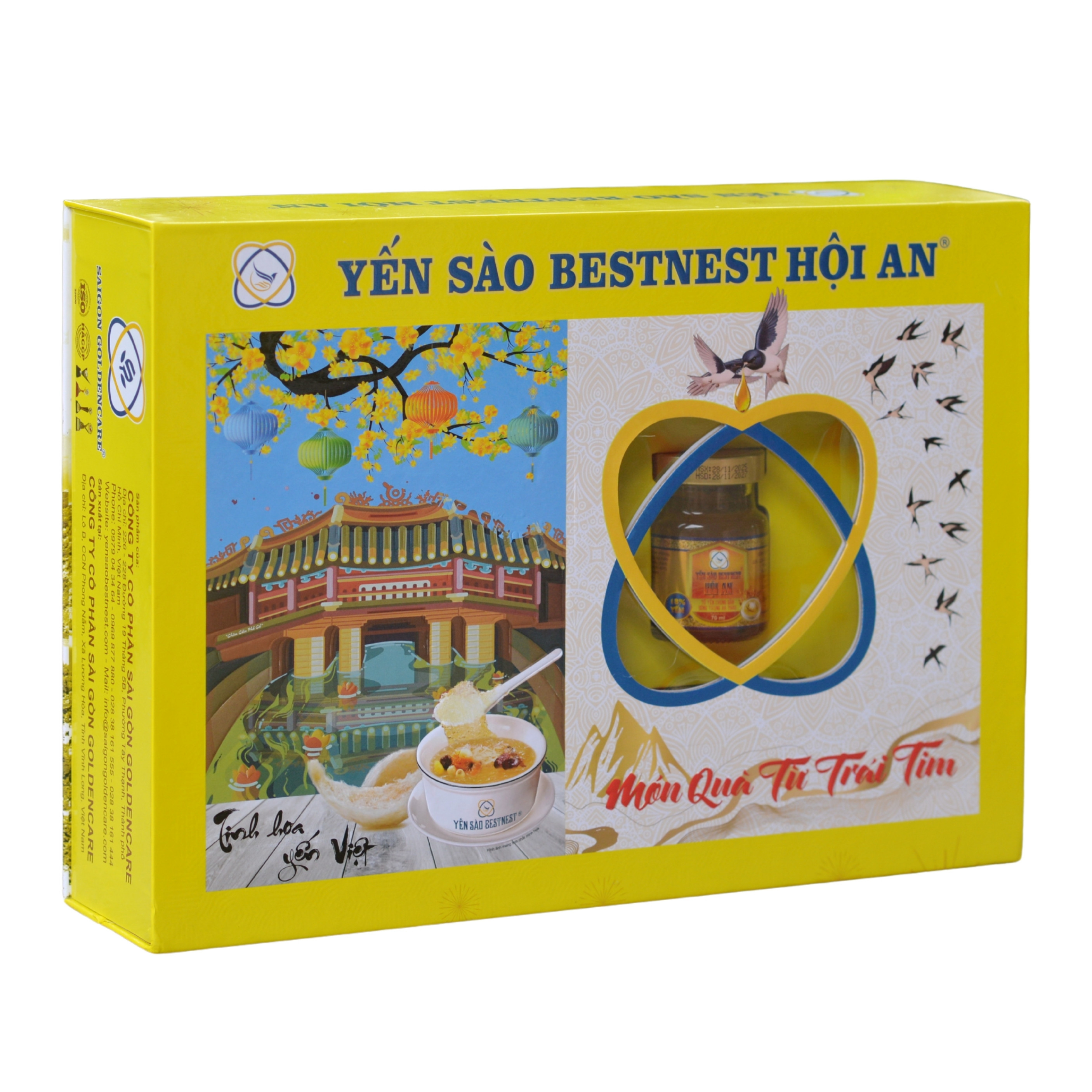 Tổ yến chưng sẵn BESTNEST Hội An 18% Đông trùng hạ thảo Tết 2026 - Hộp cứng 8 hũ - 3