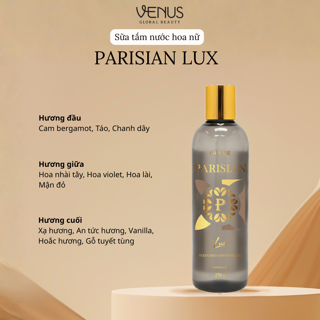 Sữa Tắm Nước Hoa Dưỡng Da Parisian Lux for Her 270g - Phân phối chính hãng