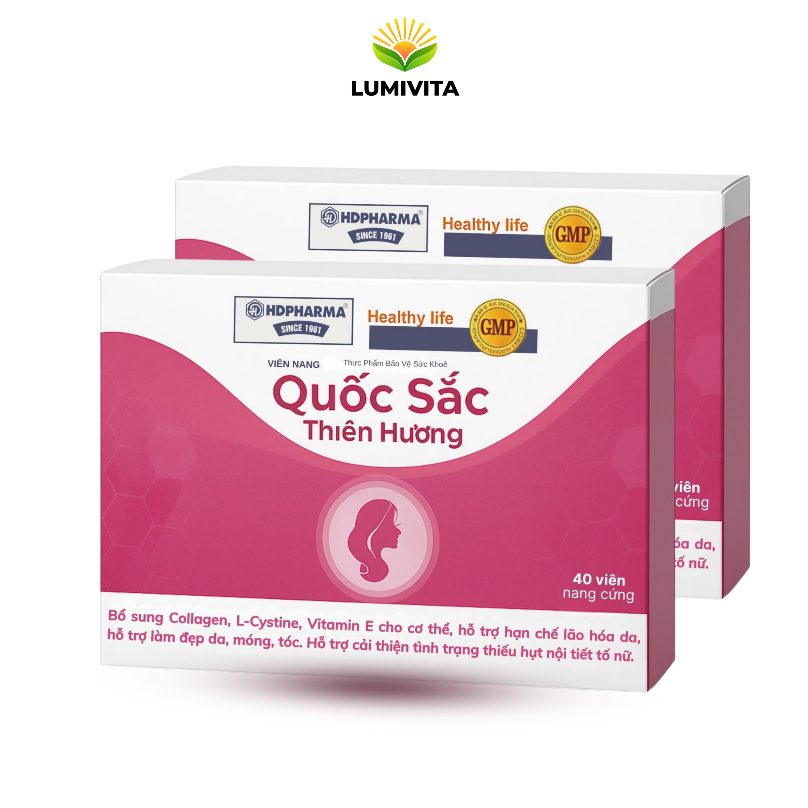 Viên nang QUỐC SẮC THIÊN HƯƠNG hỗ trợ tăng cường nội tiết tố nữ 40 viên - Phân phối chính hãng