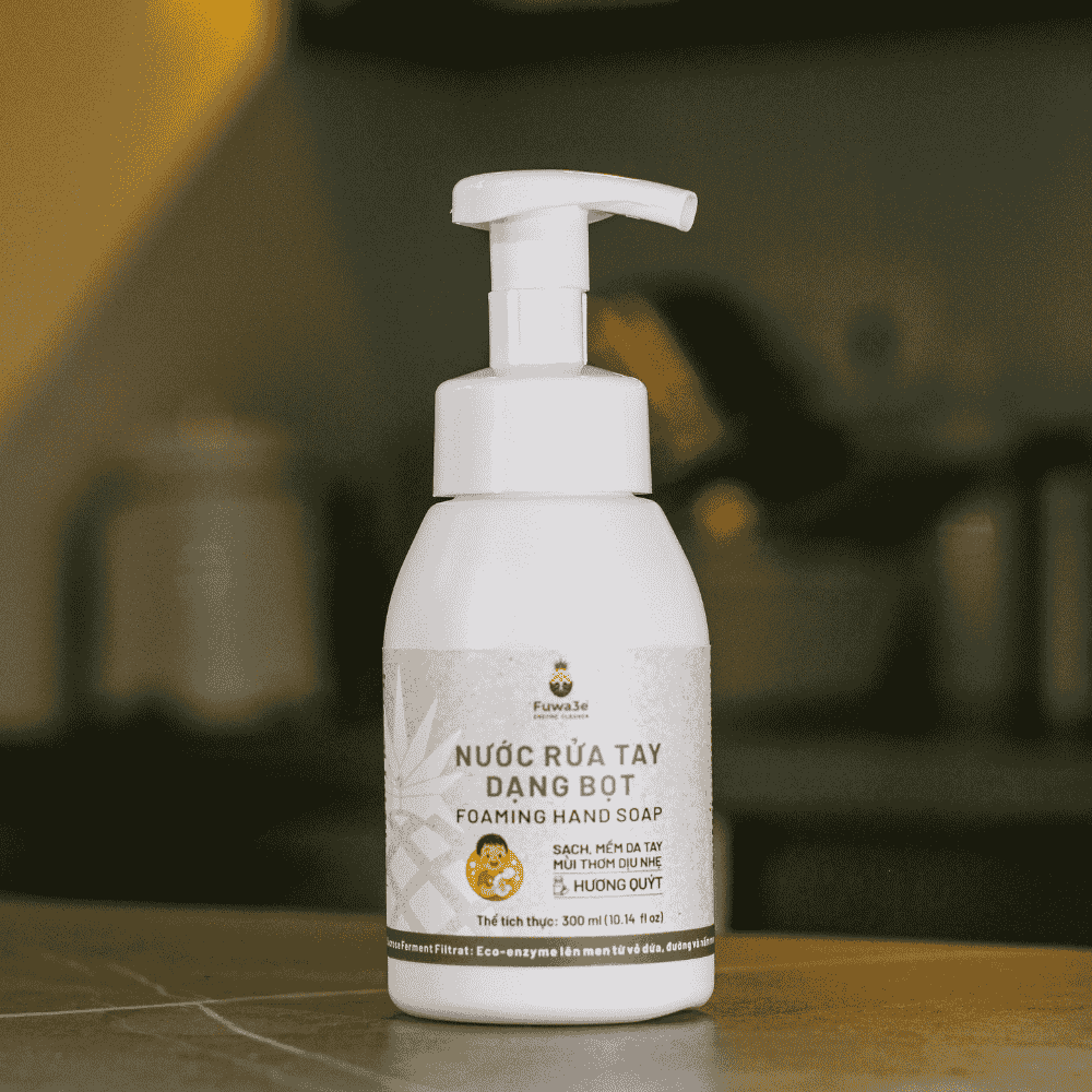 Nước rửa tay bọt Fuwa3e - Đánh bay mùi tanh, hỗ trợ làm sạch nhanh hơn cho bé 300ml