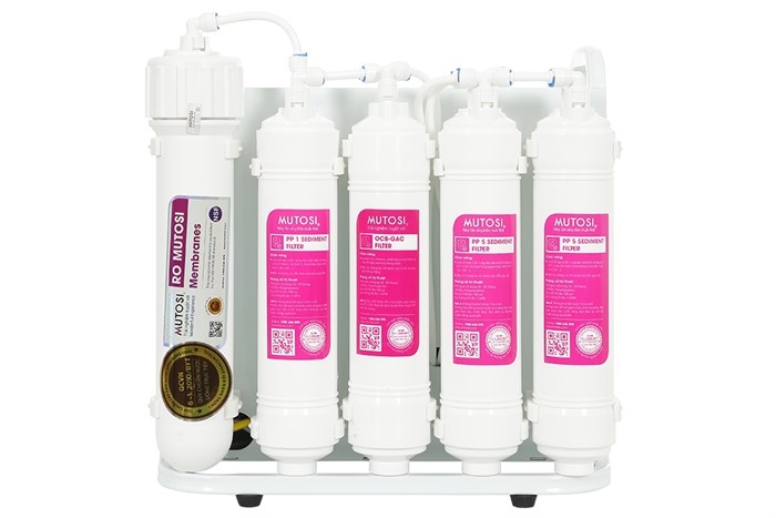 Combo máy chuyển đổi ion kiềm hydrogen Mutosi MD-199H & Máy lọc nước để gầm 11 lõi Mutosi MP-1101