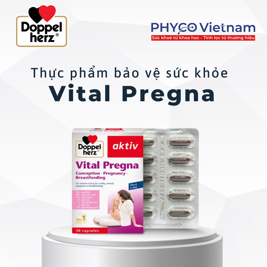 TPBVSK VITAL PREGNA hỗ trợ bổ sung vitamin và khoáng chất cho bà bầu - Phân phối chính hãng