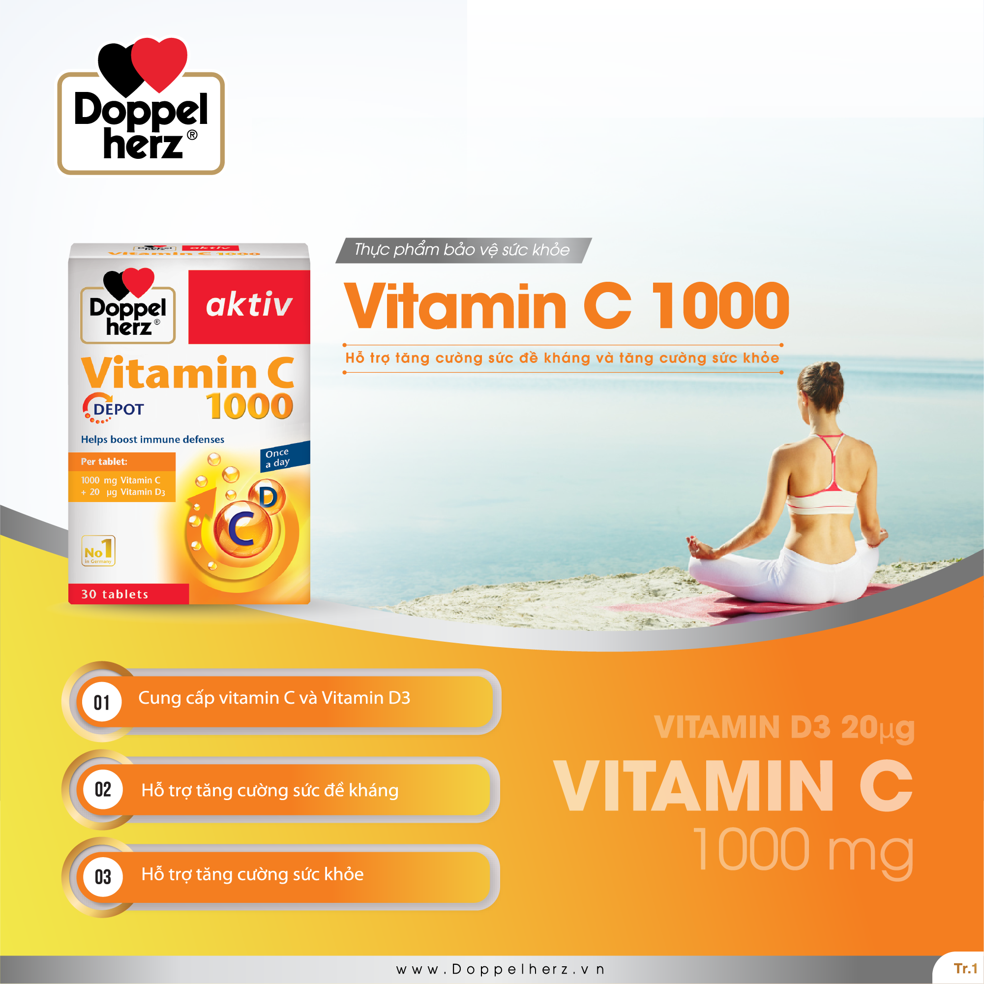 Thực phẩm bảo vệ sức khỏe VITAMIN C 1000