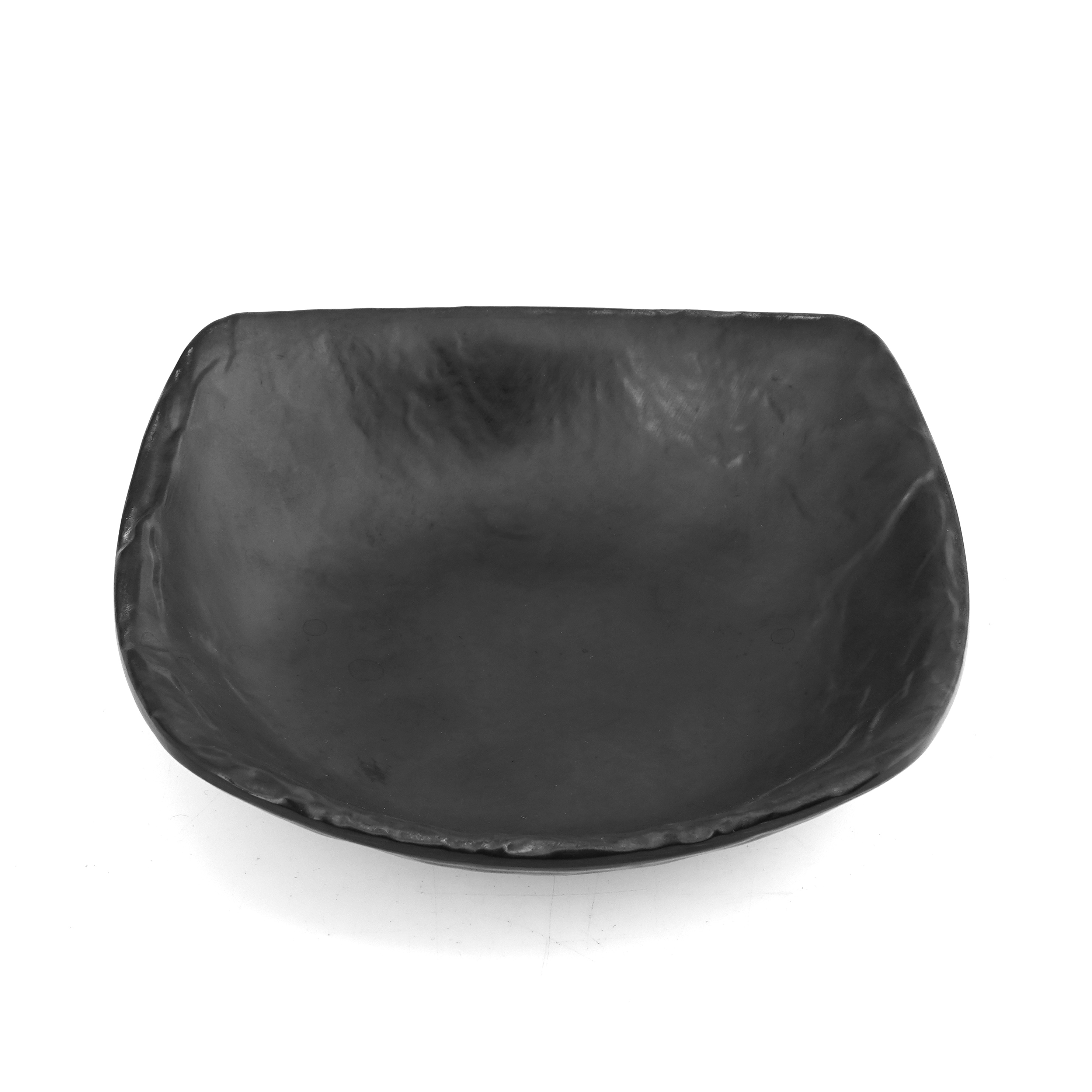Dĩa Mela đen bóng có vân hình vuông Size 134x134_378501_HCSD303