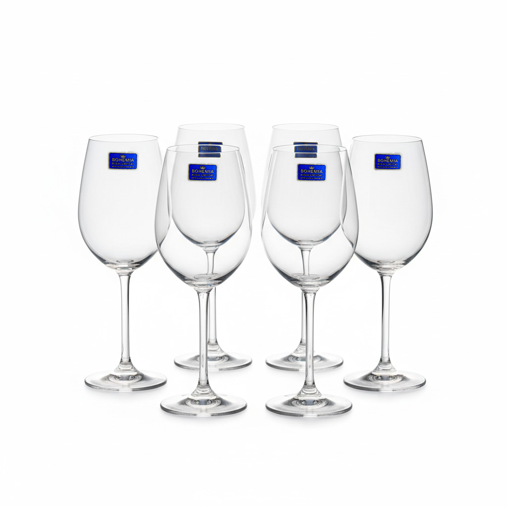 Ly rượu vang pha lê 390ml Bohemia Crystal set 6 ly - Model: GASTRO 390 ml