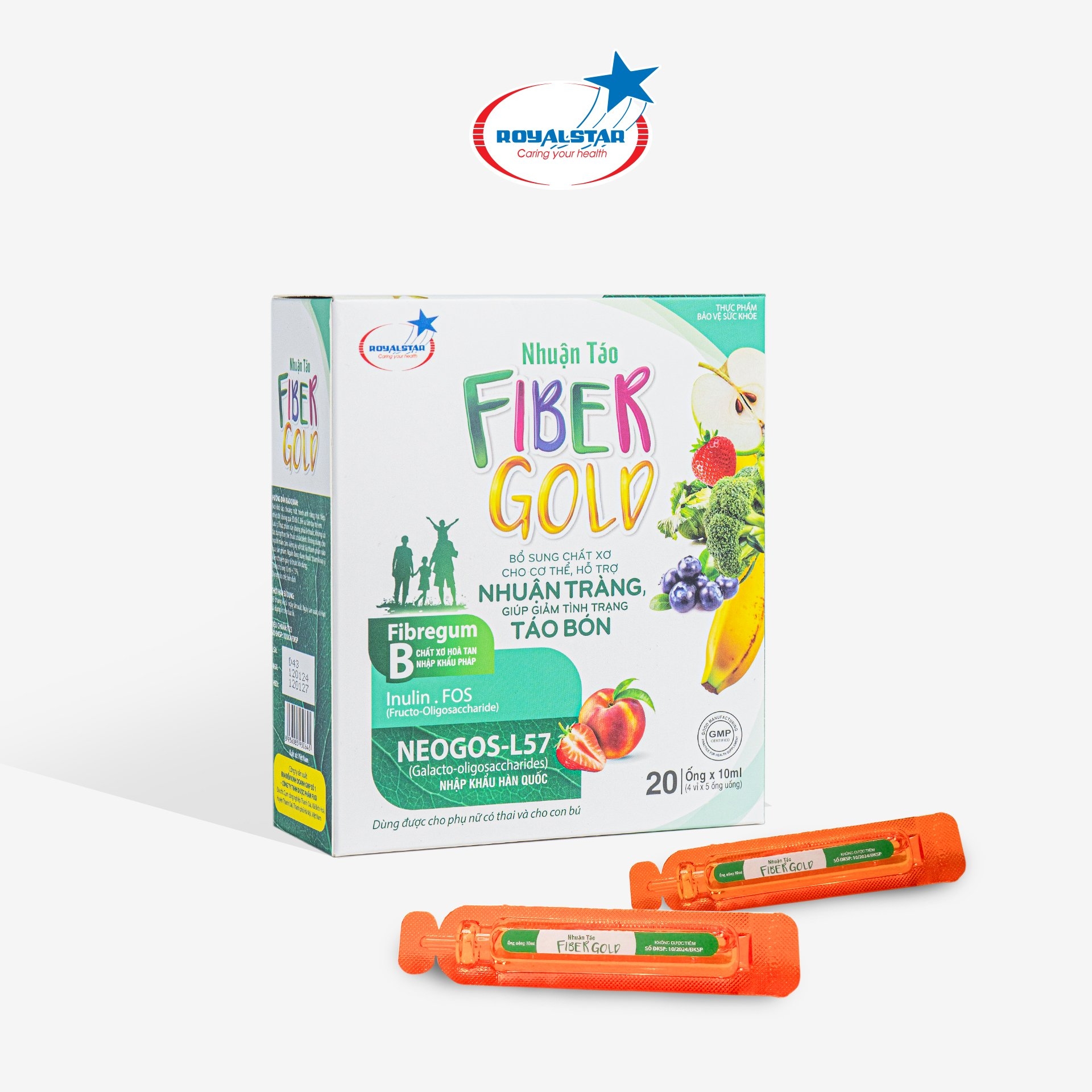 Siro chất xơ Fiber Gold Sao Hoàng Gia – Hỗ trợ nhuận tràng, giảm táo bón tăng cường hệ tiêu hóa