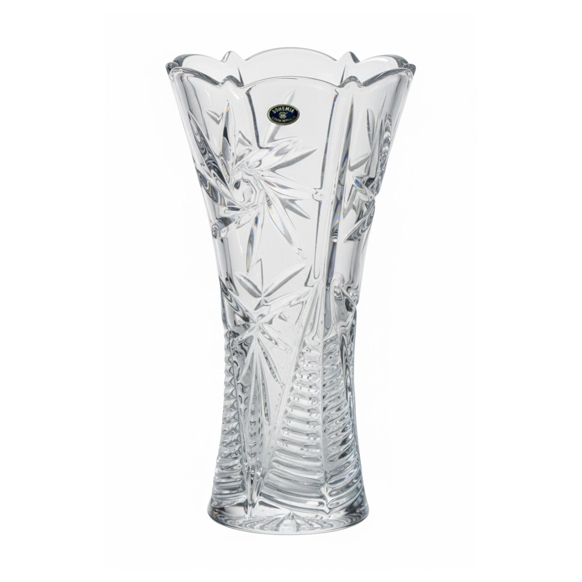 Bình hoa pha lê dáng trụ 89001 Bohemia Royal crystal - Model: PINWHEEL 300mm