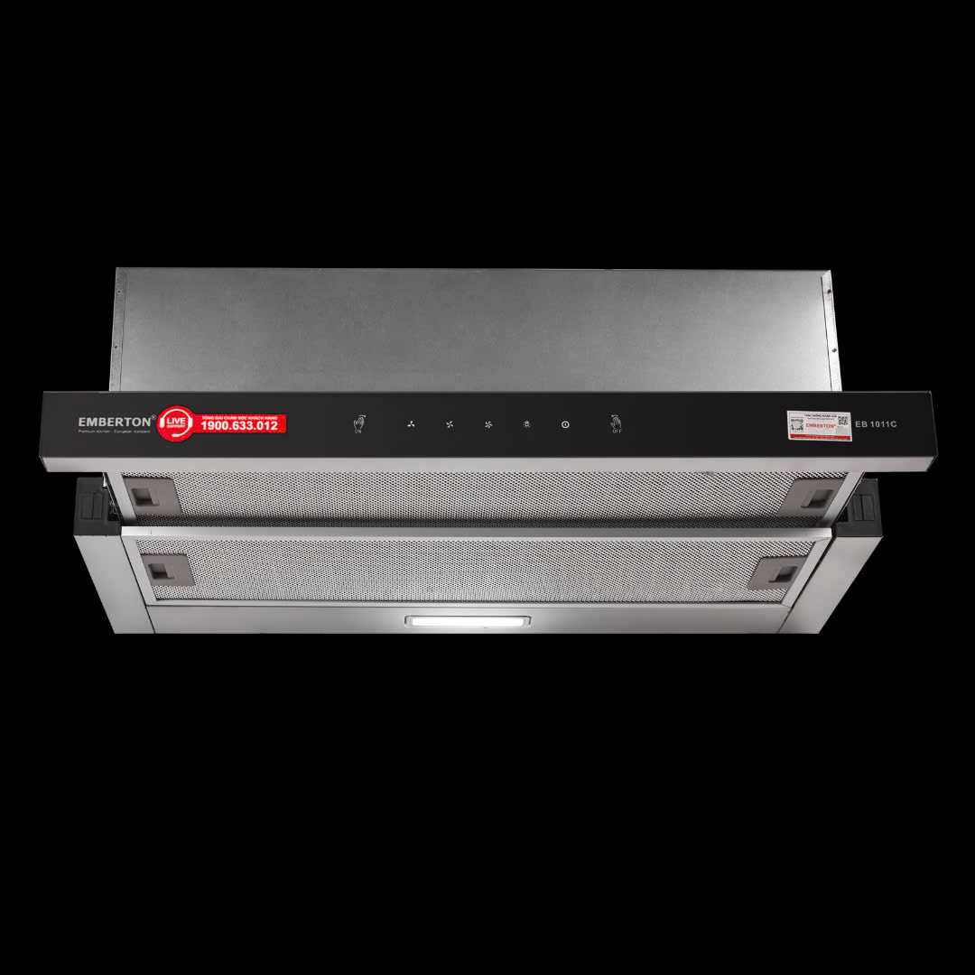 Máy hút mùi âm tủ cảm ứng vãy tay Emberton EB 1011C - 70cm