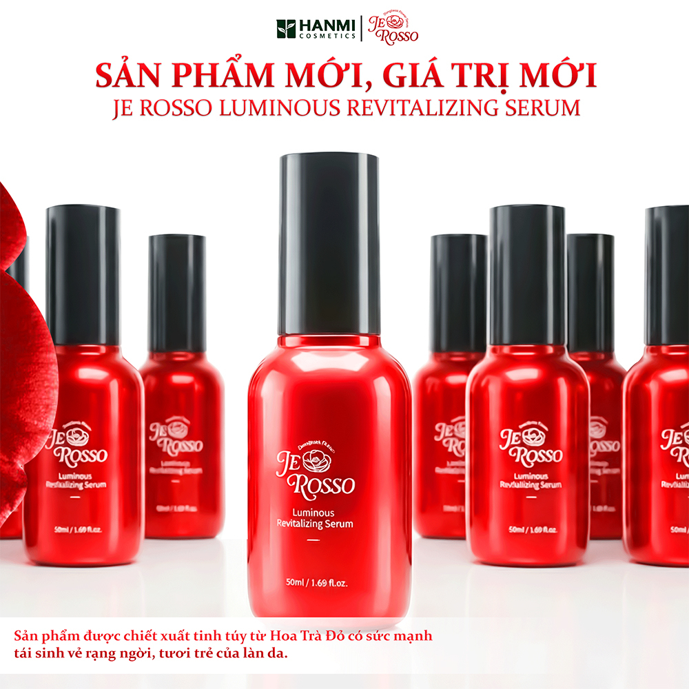 Serum JE ROSSO hỗ trợ dưỡng ẩm, giúp sáng và đều màu da 50ml - JE ROSSO Luminous Revitalizing Serum - 6