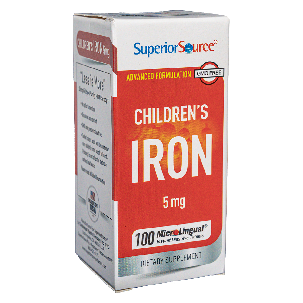 CHILDREN’S IRON 5mg - Viên bổ sung sắt hữu cơ ngậm dưới lưỡi