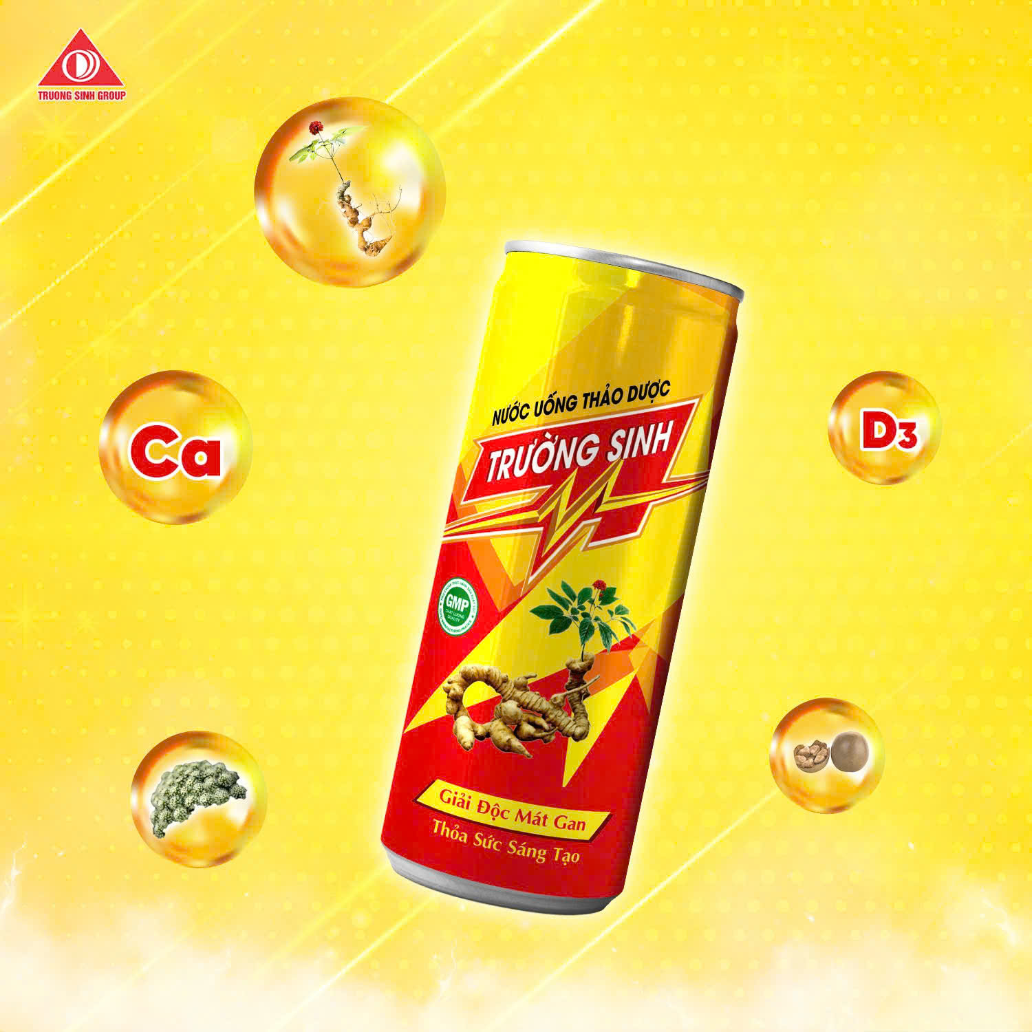 Nước uống thảo dược Trường Sinh thùng 24 lon - 5
