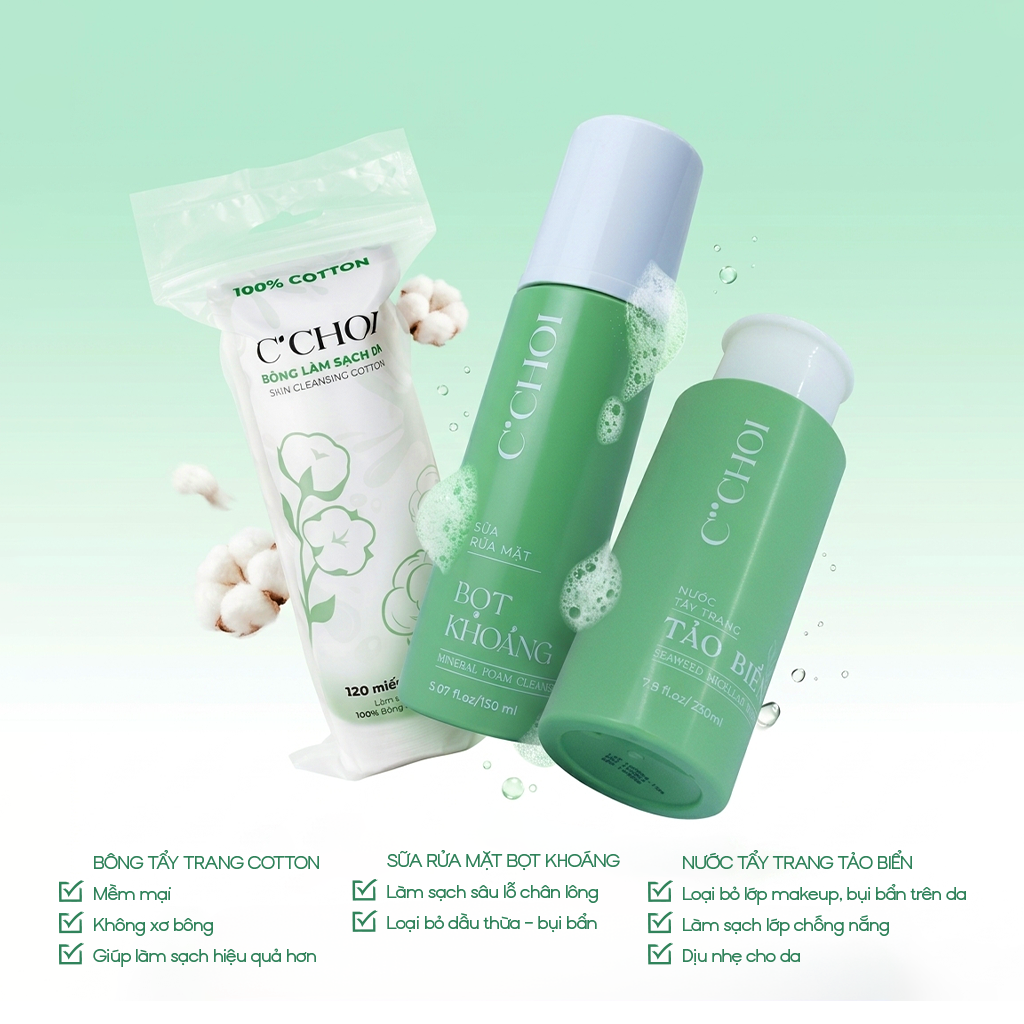 Combo giải pháp làm sạch da