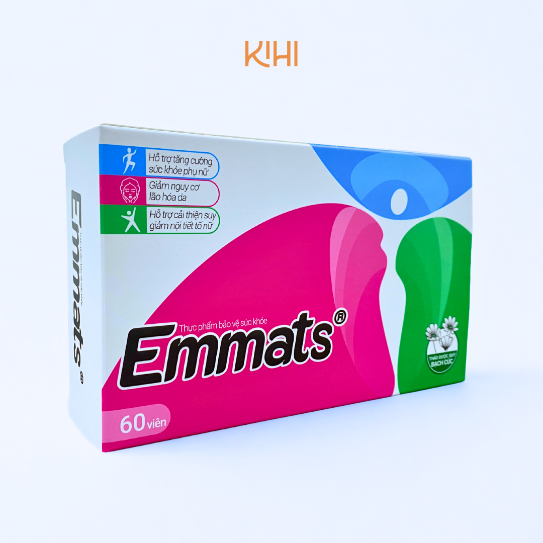 Thực phẩm bảo vệ sức khoẻ Emmats hỗ trợ cân bằng nội tiết tố (60 viên) - 4