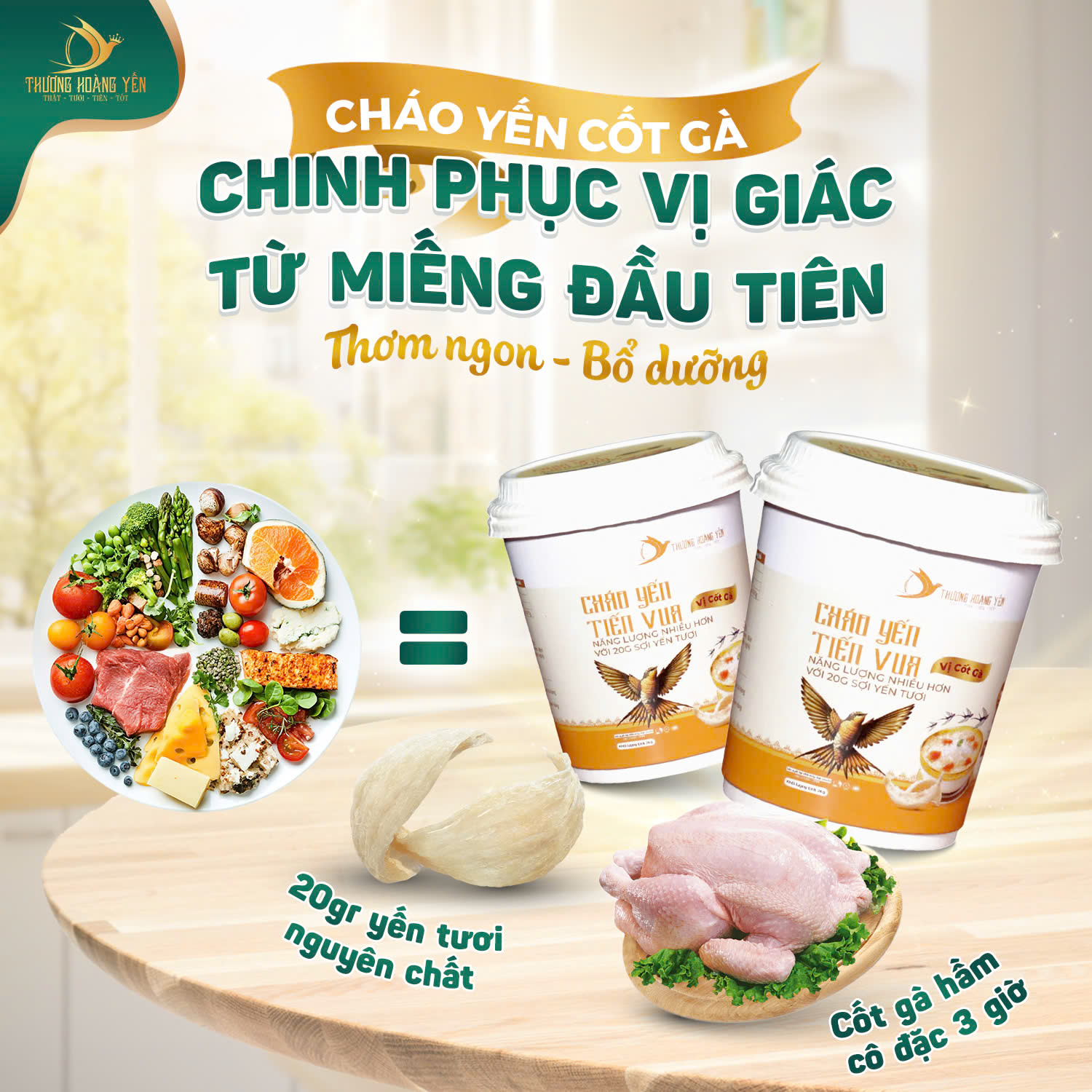 COMBO 10 cốc cháo yến tiến vua mix vị - THƯỢNG HOÀNG YẾN 20gr - 9