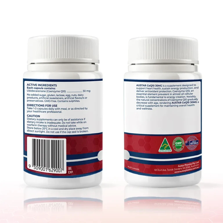 Viên uống Austar CoQ10 30mg - Hỗ Trợ Sức Khỏe Tim Mạch (Hộp 60 viên) - 4