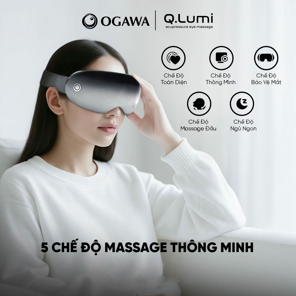 Máy massage mắt Q.lumi (OY-0511), hiệu Ogawa