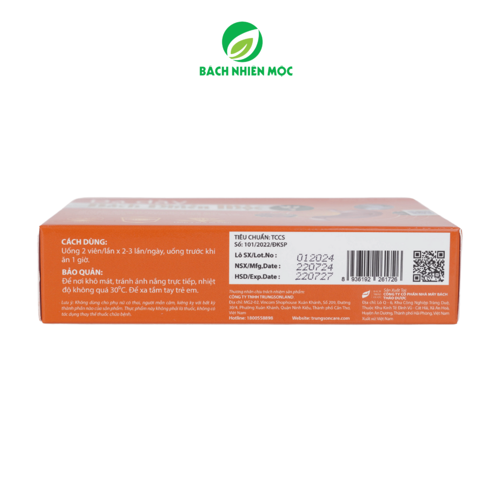 TPBVSK Dạ Dày Bách Nhiên Mộc hỗ trợ giảm acid dịch vị, bảo vệ niêm mạc dạ dày ( Hộp 30 viên) - 4
