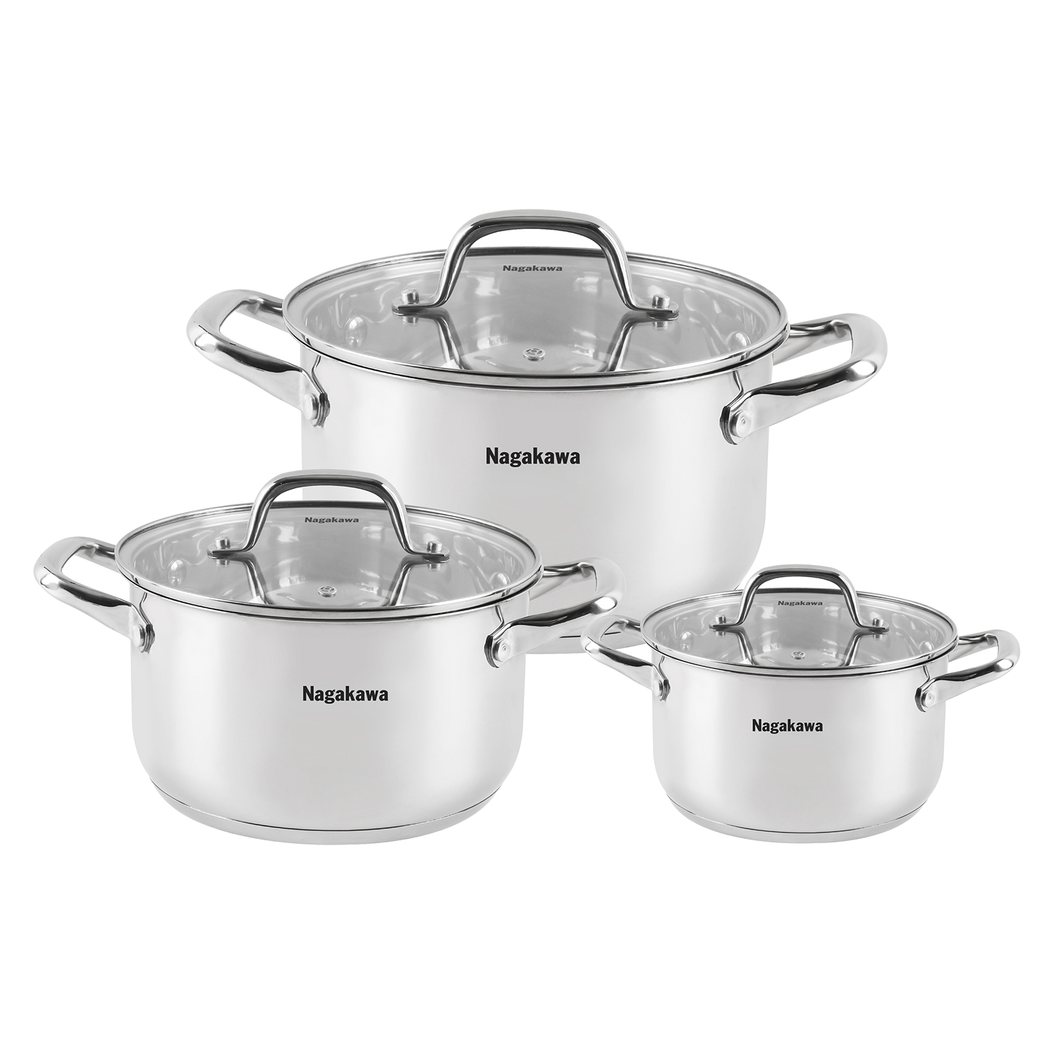 Bộ nồi inox Nagakawa NAG1360