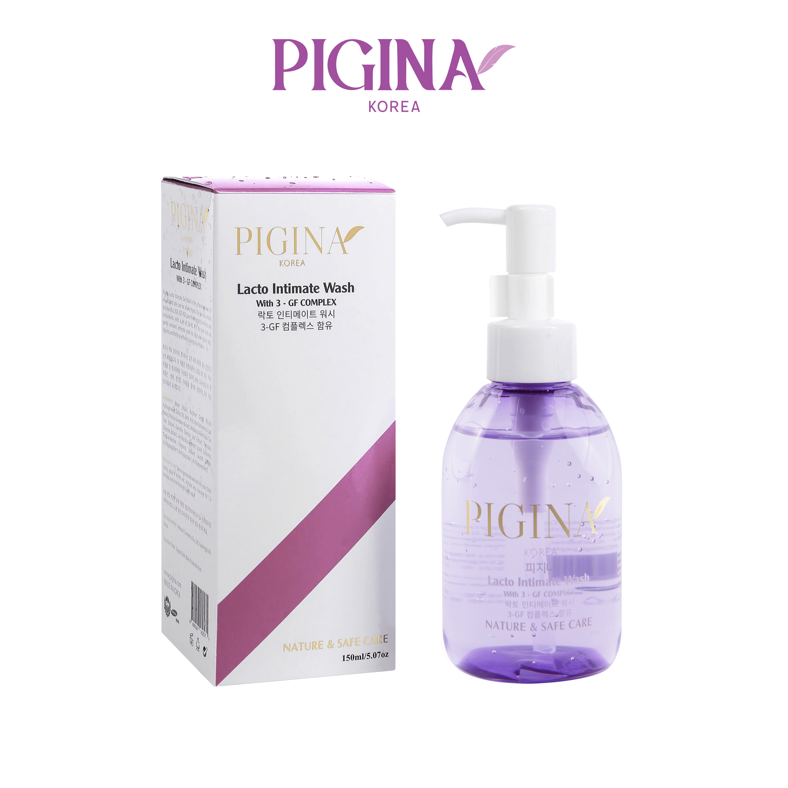 Dung dịch vệ sinh phụ nữ Pigina 150ml - Pigina Lacto Intimate Wash