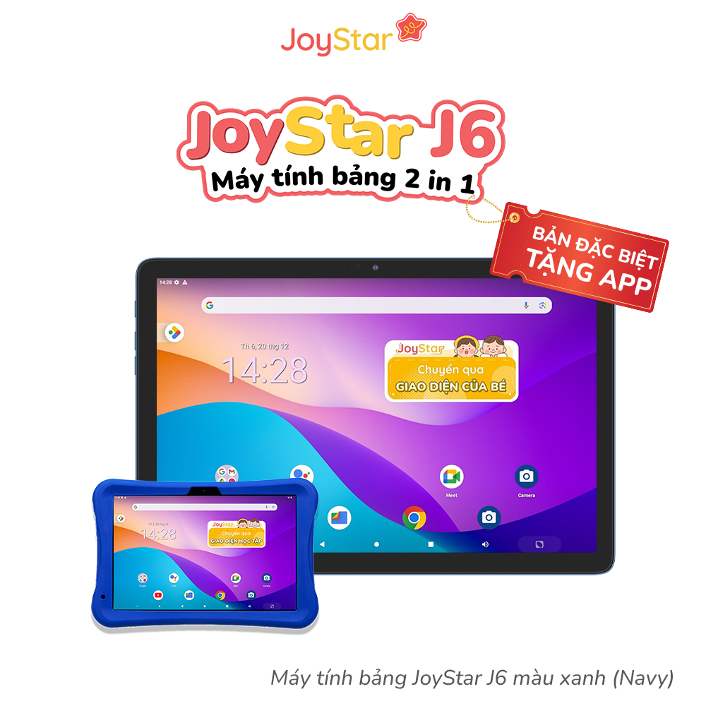 Máy tính bảng JoyStar J6 màu xanh (Navy) - bản tặng App