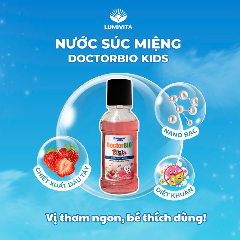 Bộ sản phẩm hỗ trợ phòng ngừa viêm mũi, họng dành cho trẻ em DOCTORBIO KIDS