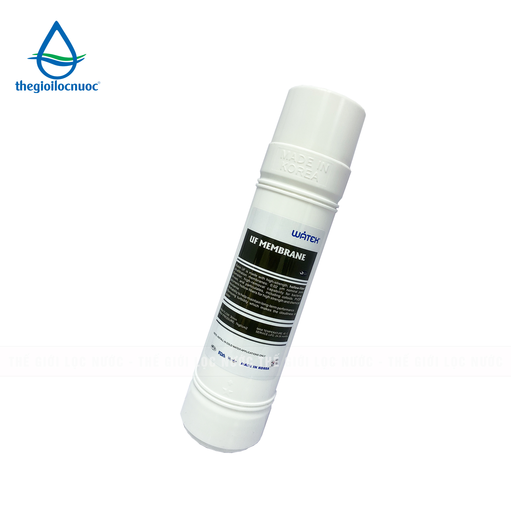 Màng lọc UF đúc nguyên khối Hàn Quốc 120 lít/h, model: FK-UF120