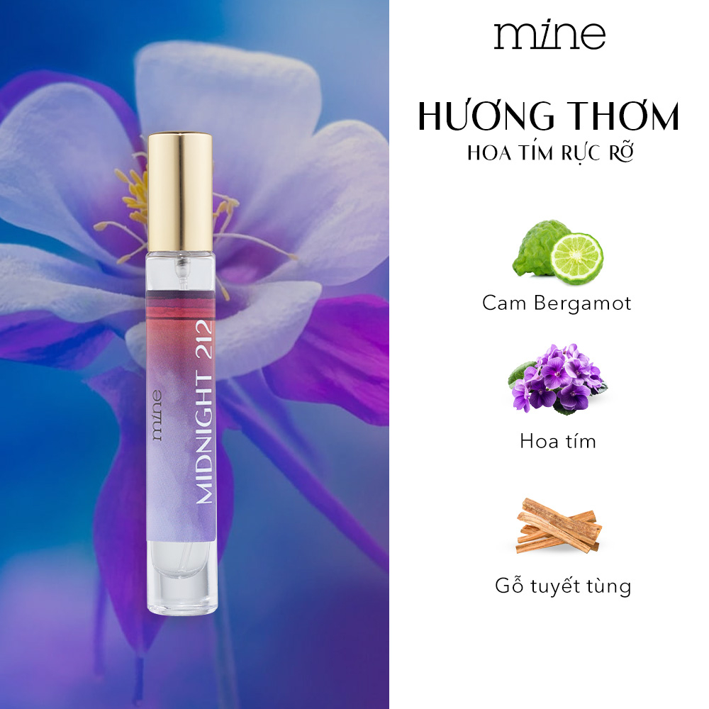 Nước hoa nữ Mine Midnight lưu hương 6-8h 9ml - 4