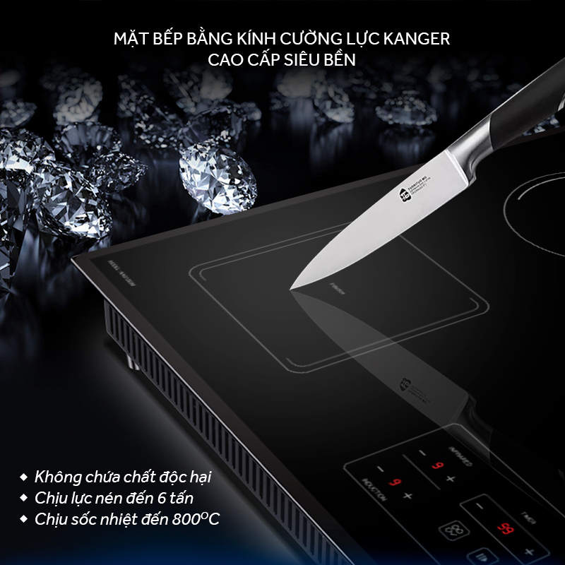 Bếp ba 2 điện từ 1 hồng ngoại Nagakawa NAG1253M