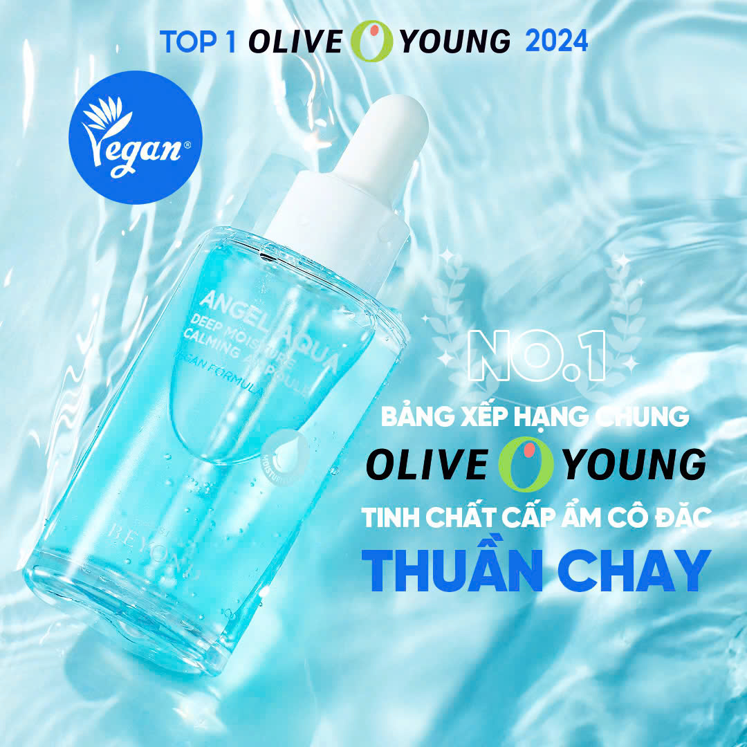 Tinh Chất Thuần Chay Dưỡng Ẩm, Làm Dịu Da Beyond Angel Aqua Deep Moisture Calming Ampoule 1+1