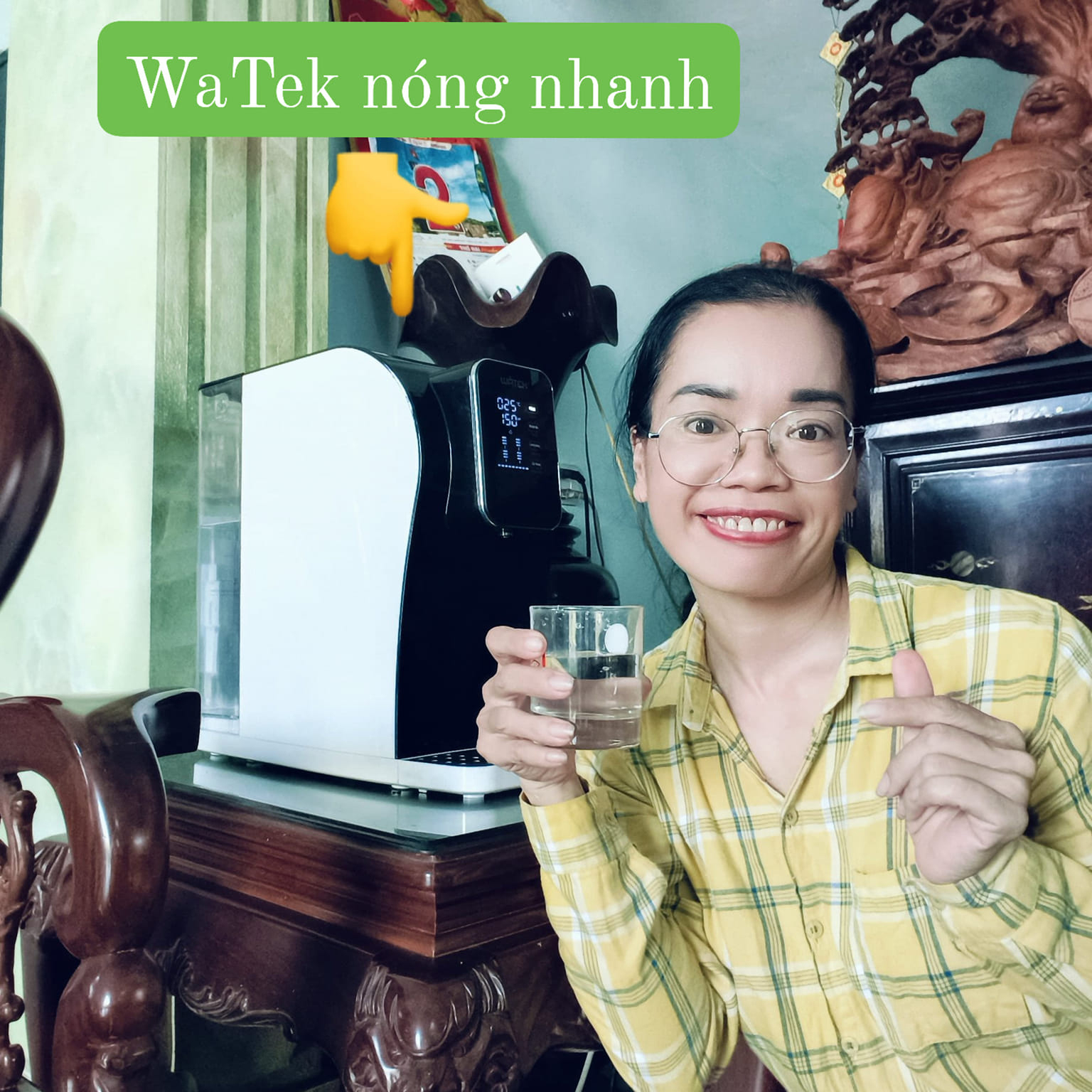 Máy lọc nước Watek nóng nhanh để bàn, model: WT-3C-RO
