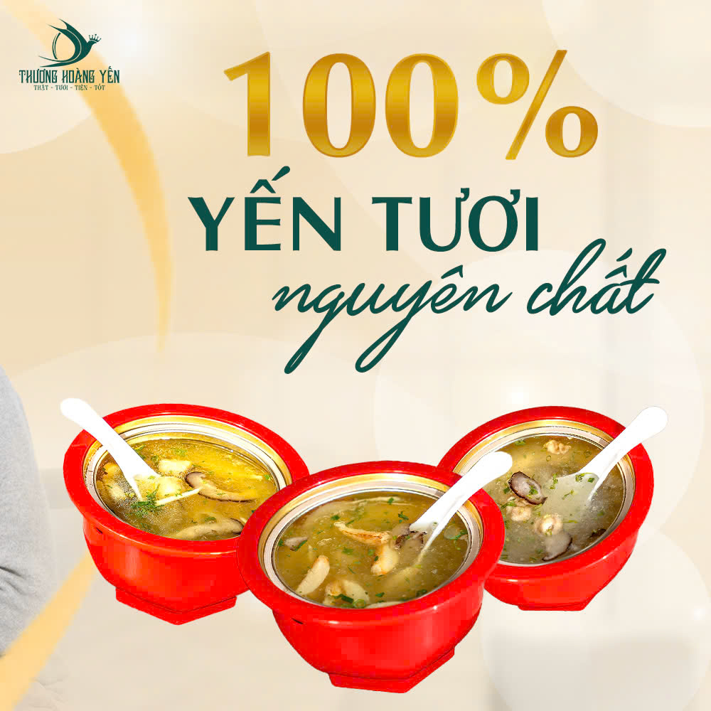 Súp yến TỰ SÔI, SẤY THĂNG HOA các vị THƯỢNG HOÀNG YẾN 140gr